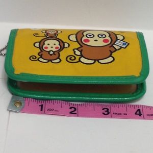 Rare Vintage Monkichi Sanrio photo ID wallet 1996